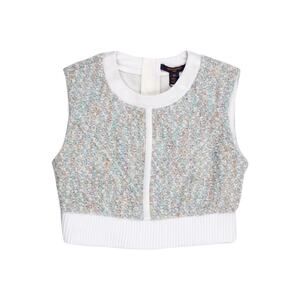 Louis Vuitton (2023 Summer RUNWAY) Tweed Stardust Crop Top